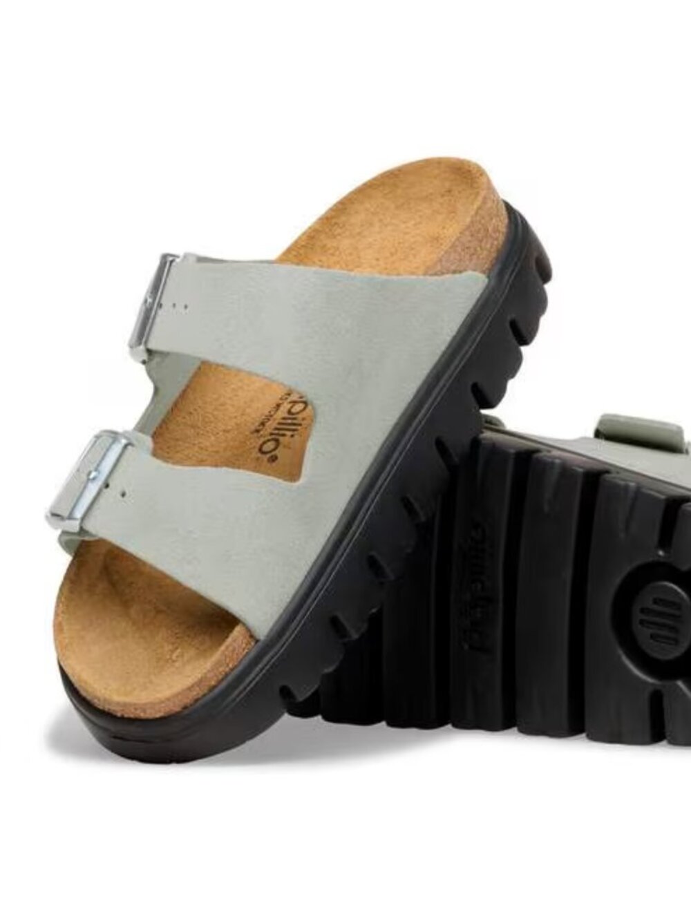 NEW Birkenstock Arizona Chunky Pure Sage Sandals 38 Womens 7 to 7.5 NEW